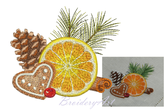Christmas Tea Embroidery Design
