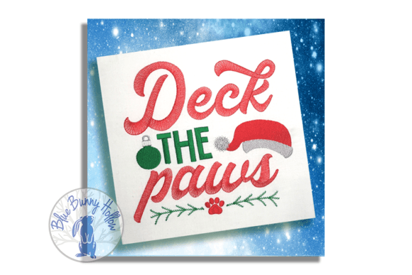 Deck the Paws: A Business-Ready Embroidery Design
