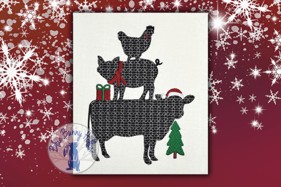 Farm Animal Stack: A Charming, Practical Holiday Applique