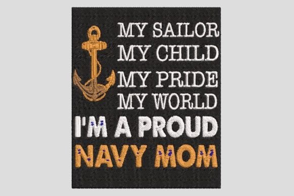 I Am a Proud Navy Mom Family Quotes