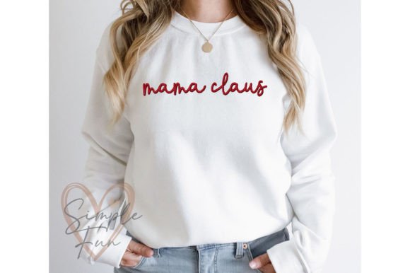 Mama Claus Embroidery Design