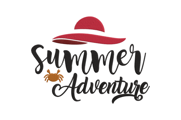 Summer Adventure Embroidery Design